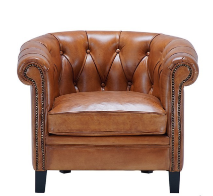 Chesterino nahkainen nojatuoli